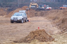 Einsatz des GeoSONAR-Verfahrens in einer Baugrube Einsatz des GeoSONAR-Verfahrens in einer Baugrube